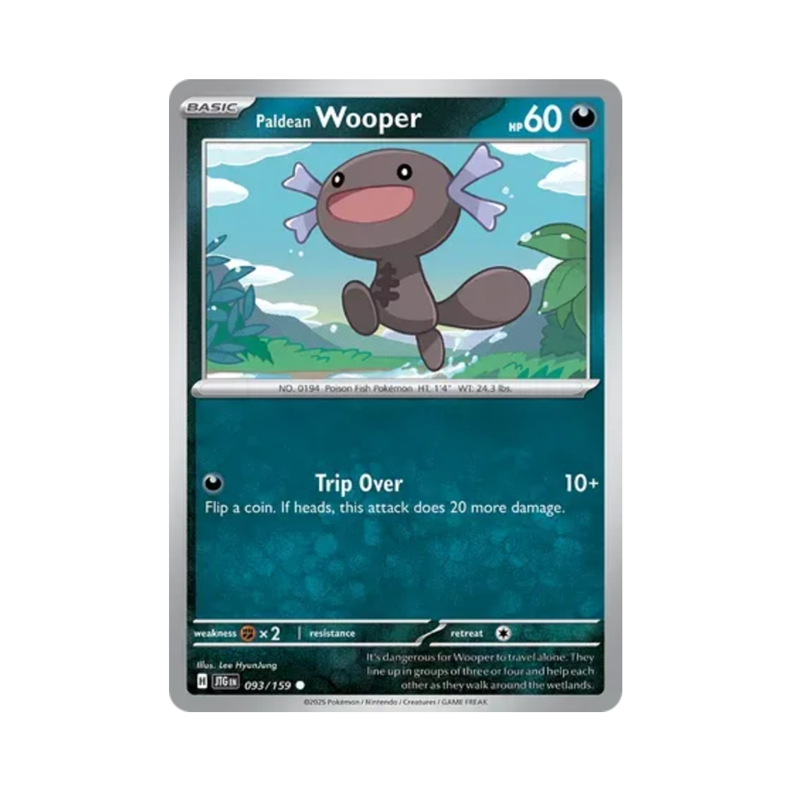 포켓몬 TCG 팔데아 우파 C 저니 투게더 (영문판)(Pokemon TCG Paldean Wooper C Journey Together (English Ver.)) - 1