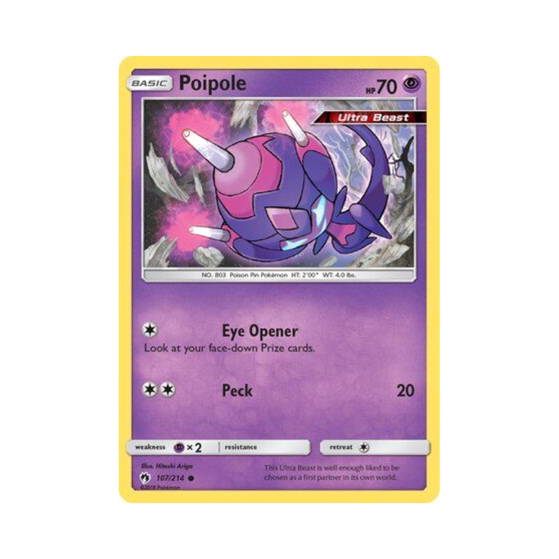 포켓몬 TCG 베베놈 C 로스트 썬더 (영문판)(Pokemon TCG Poipole C Lost Thunder (English Ver.))