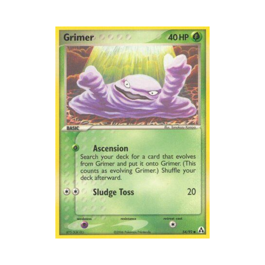 포켓몬 TCG 질퍽이 C EX 레전드 메이커 (영문판)(Pokemon TCG Grimer C EX Legend Maker (English Ver.)) - 1