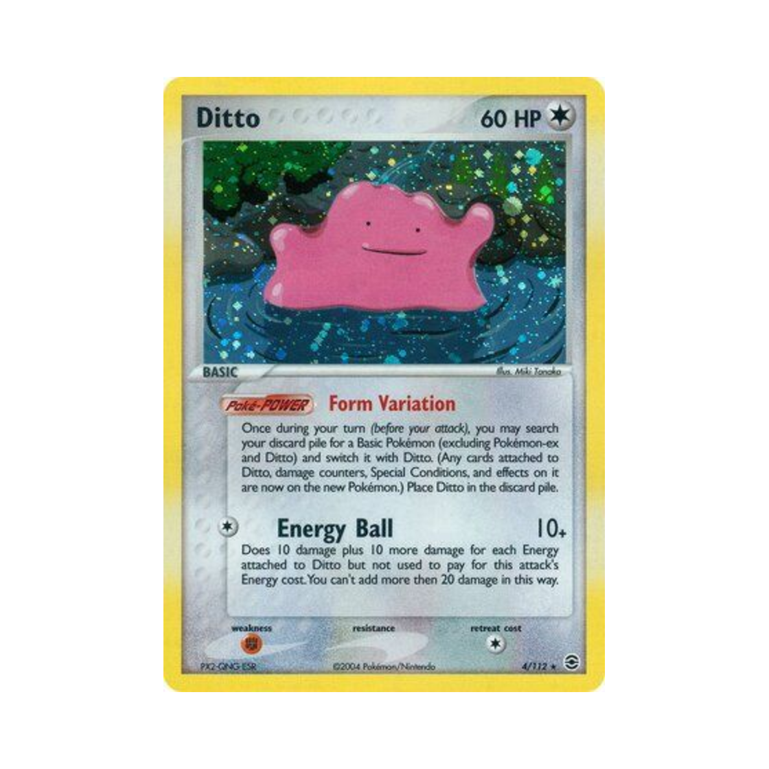 포켓몬 TCG 메타몽 RH EX 파이어레드 & 리프그린 (영문판)(Pokemon TCG Ditto RH EX FireRed & LeafGreen (English Ver.))