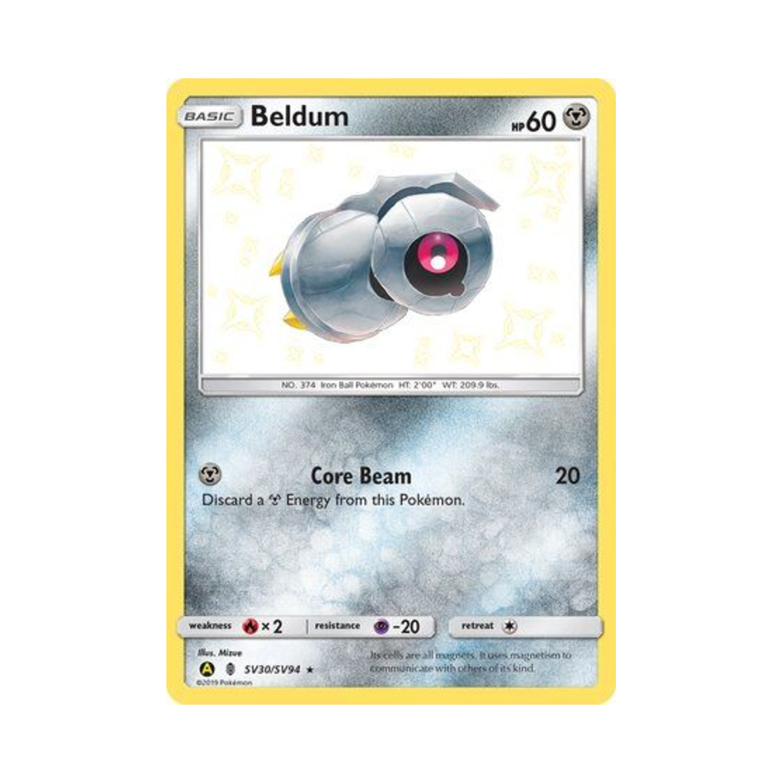 포켓몬 TCG 메탕 RS 히든 페이츠 (영문판)(Pokemon TCG Beldum RS Hidden Fates (English Ver.)) - 1
