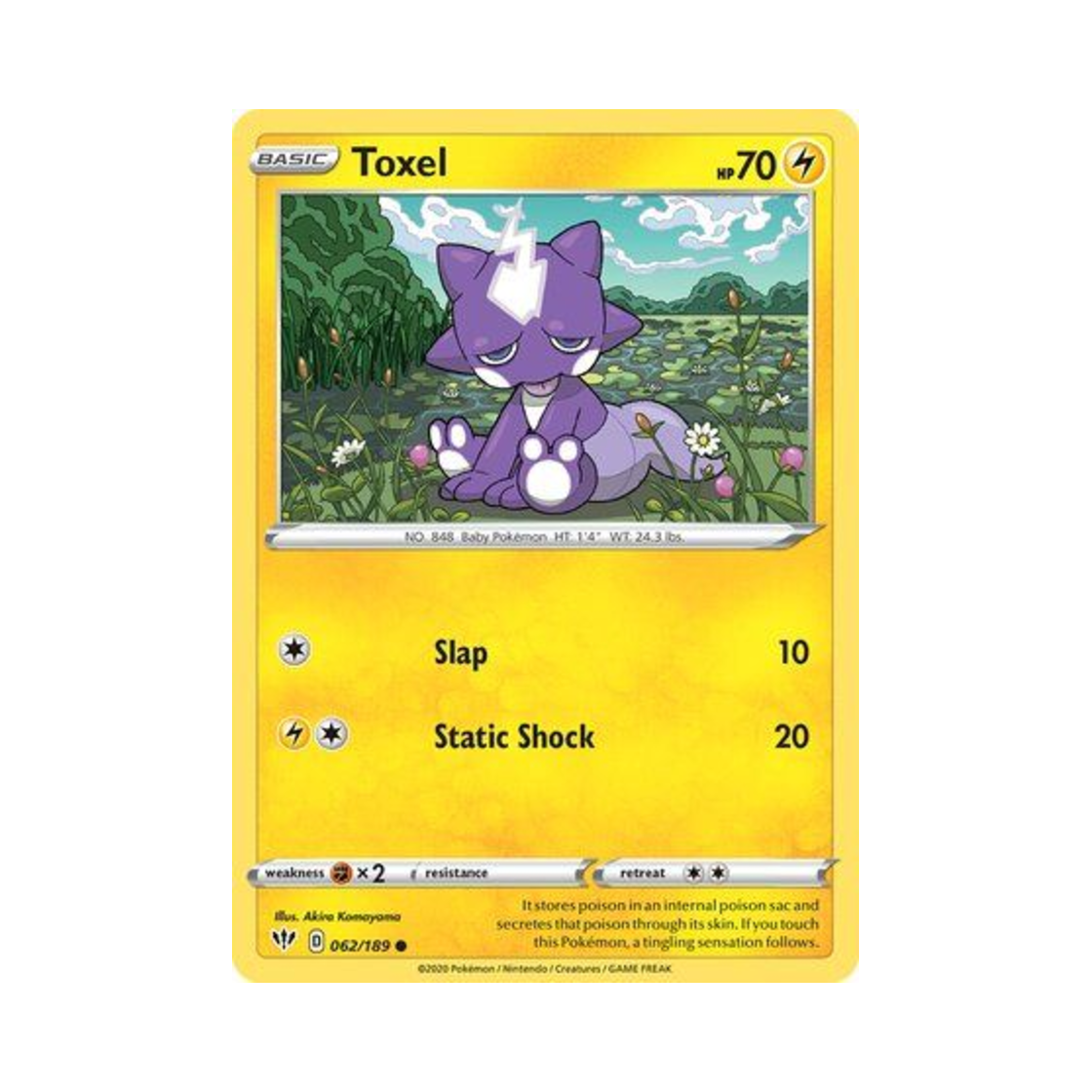 포켓몬 TCG 일레즌 C 다크니스 어블레이즈 (영문판)(Pokemon TCG Toxel C Darkness Ablaze (English Ver.)) - 1