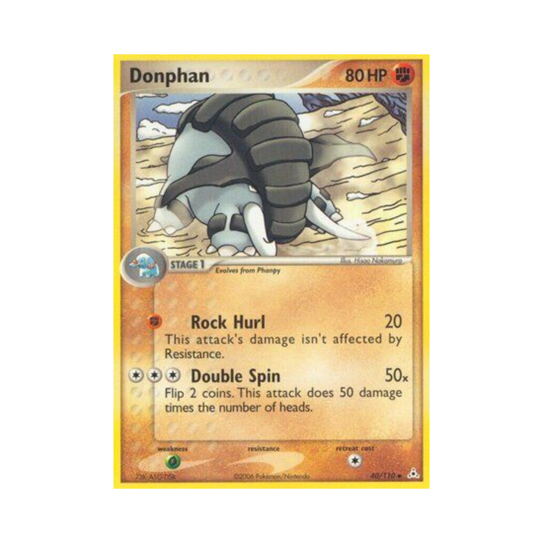 포켓몬 TCG 코리갑 U EX 홀론 팬텀 (영문판)(Pokemon TCG Donphan U EX Holon Phantoms (English Ver.)) - 1