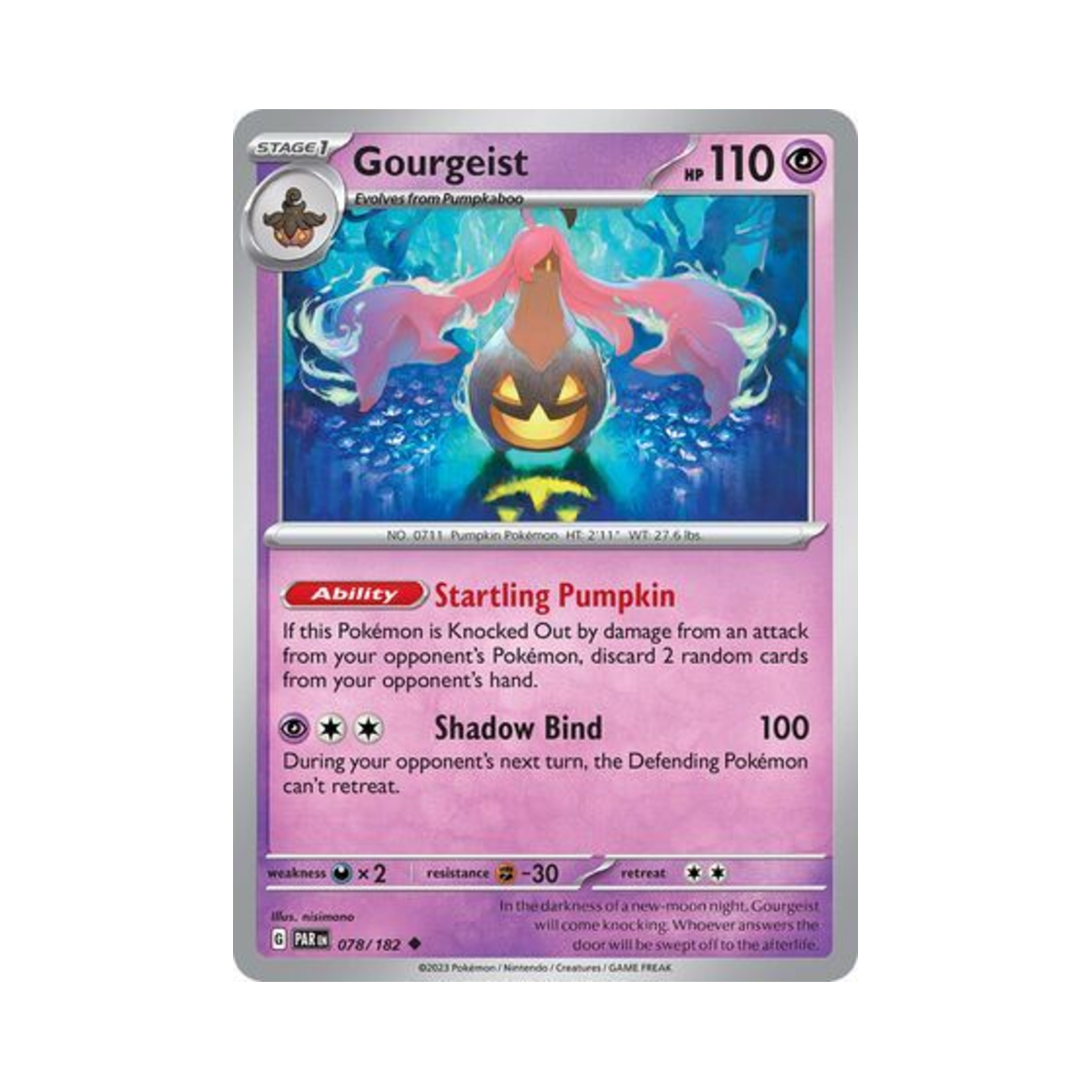 포켓몬 TCG 펌킨인 U 파라독스 리프트 (영문판)(Pokemon TCG Gourgeist U Paradox Rift (English Ver.)) - 1