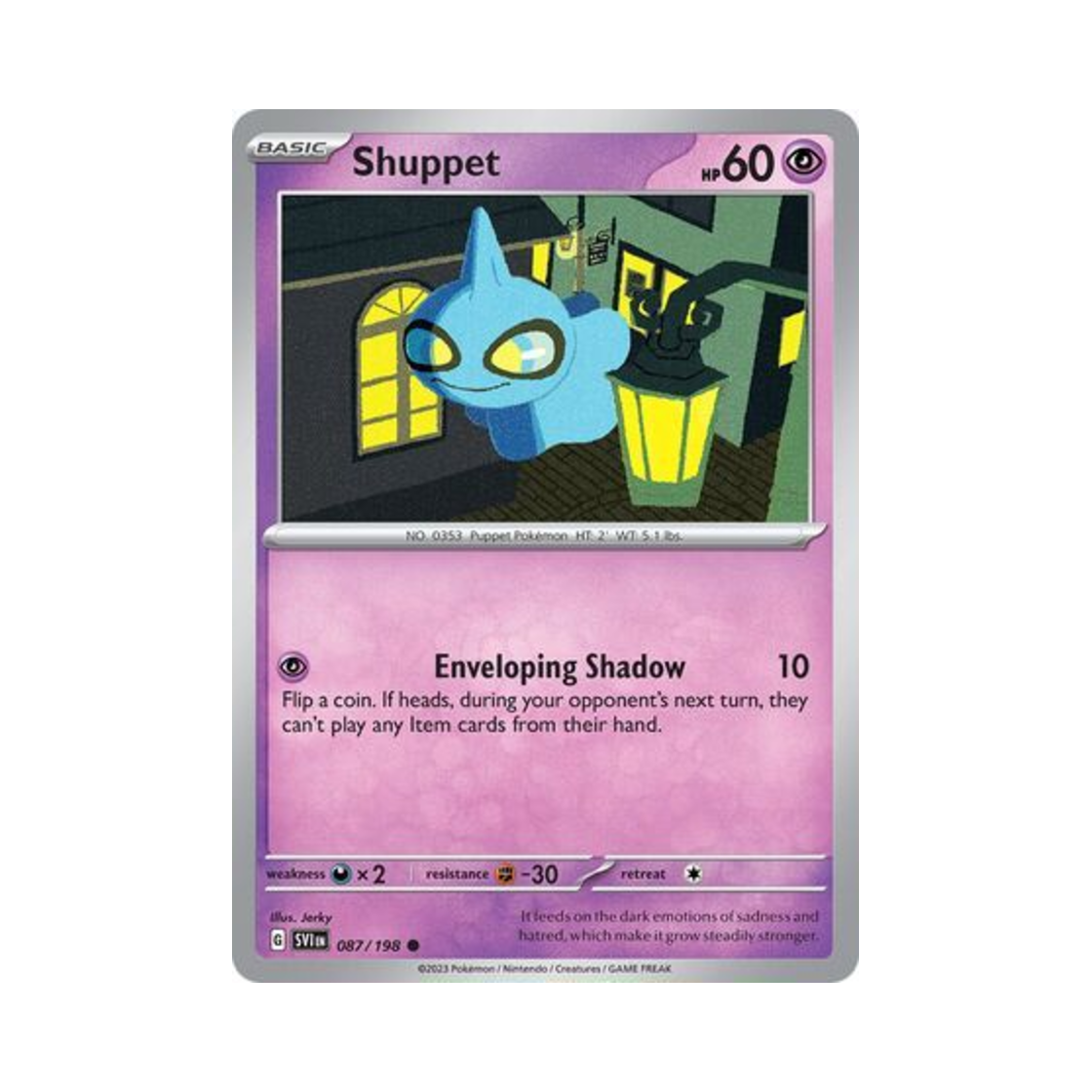 포켓몬 TCG 어둠대신 C 스칼렛 & 바이올렛 (영문판)(Pokemon TCG Shuppet C Scarlet & Violet (English Ver.))