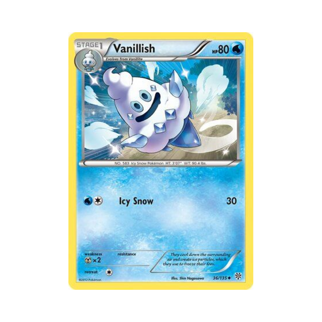 포켓몬 TCG 바닐리치 U 플라스마 스톰 (영문판)(Pokemon TCG Vanillish U Plasma Storm (English Ver.)) - 1