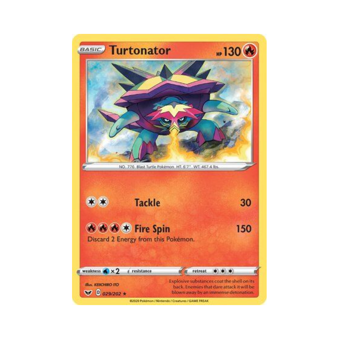 포켓몬 TCG 폭거북스 R 소드 & 실드 (영문판)(Pokemon TCG Turtonator R Sword & Shield (English Ver.)) - 1