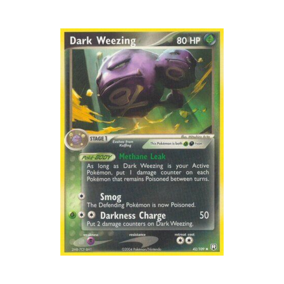 포켓몬 TCG 다크 또도가스 U EX 로켓단 리턴즈 (영문판)(Pokemon TCG Dark Weezing U EX Team Rocket Returns (English Ver.)) - 1