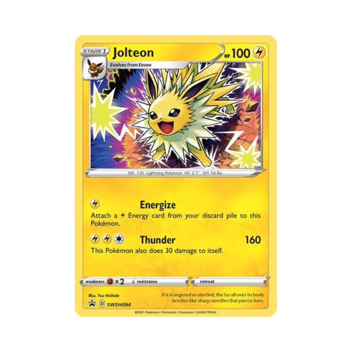 포켓몬 TCG 쥬피썬더 P 소드 & 실드 프로모카드 (영문판)(Pokemon TCG Jolteon P Sword & Shield Promos (English Ver.)) - 1