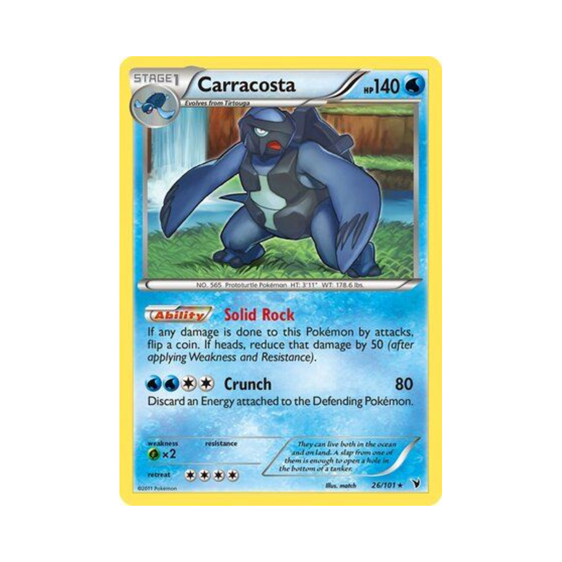 포켓몬 TCG 늑골라 R 노블 빅토리스 (영문판)(Pokemon TCG Carracosta R Noble Victories (English Ver.)) - 1