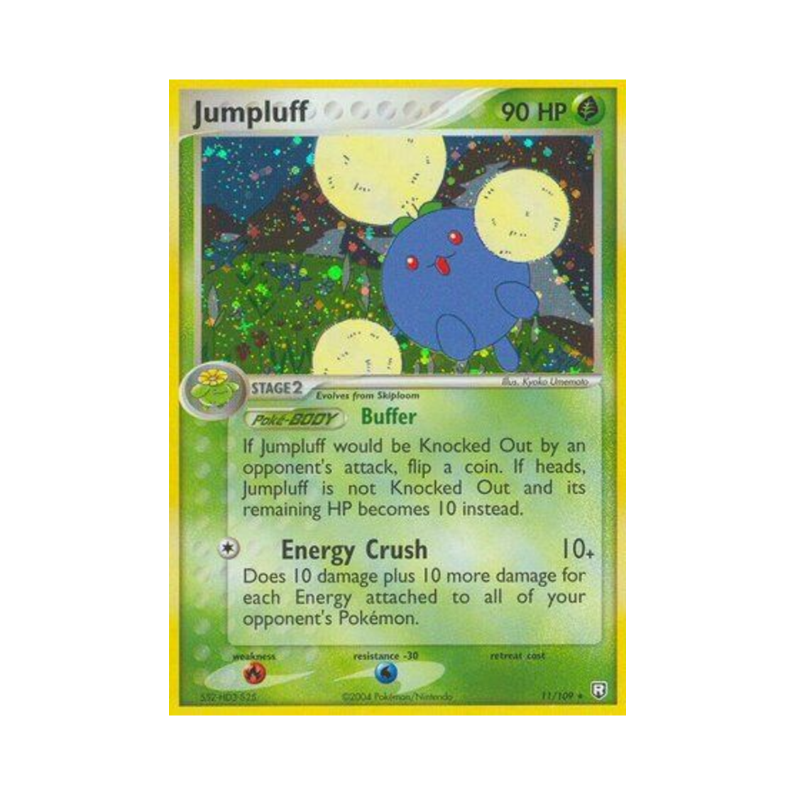 포켓몬 TCG 솜솜코 RH EX 로켓단 리턴즈 (영문판)(Pokemon TCG Jumpluff RH EX Team Rocket Returns (English Ver.))