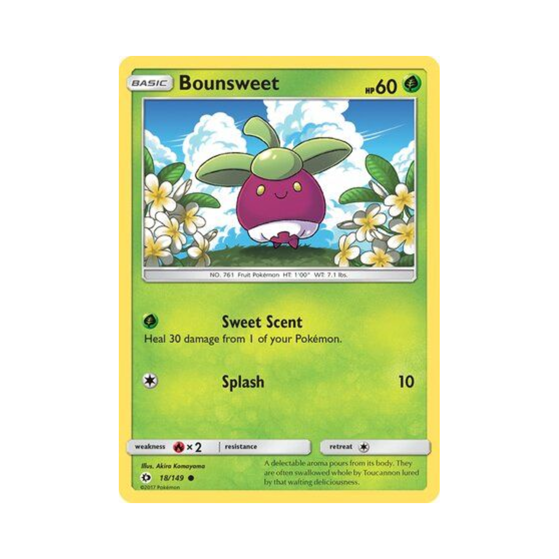 포켓몬 TCG 달콤아 C 썬 & 문 (영문판)(Pokemon TCG Bounsweet C Sun & Moon (English Ver.)) - 1