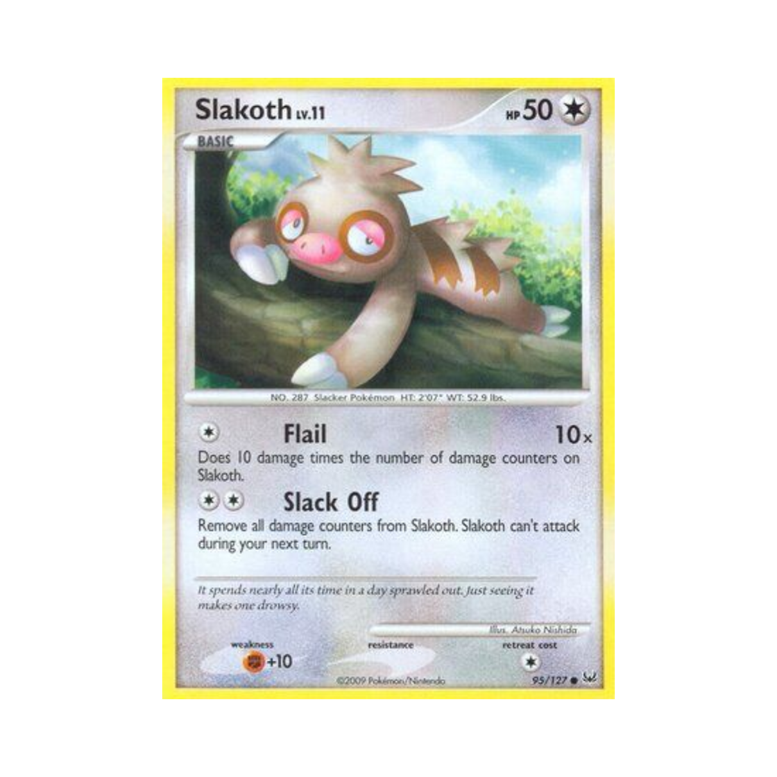 포켓몬 TCG 게을로 C 플래티넘 (영문판)(Pokemon TCG Slakoth C Platinum (English Ver.))