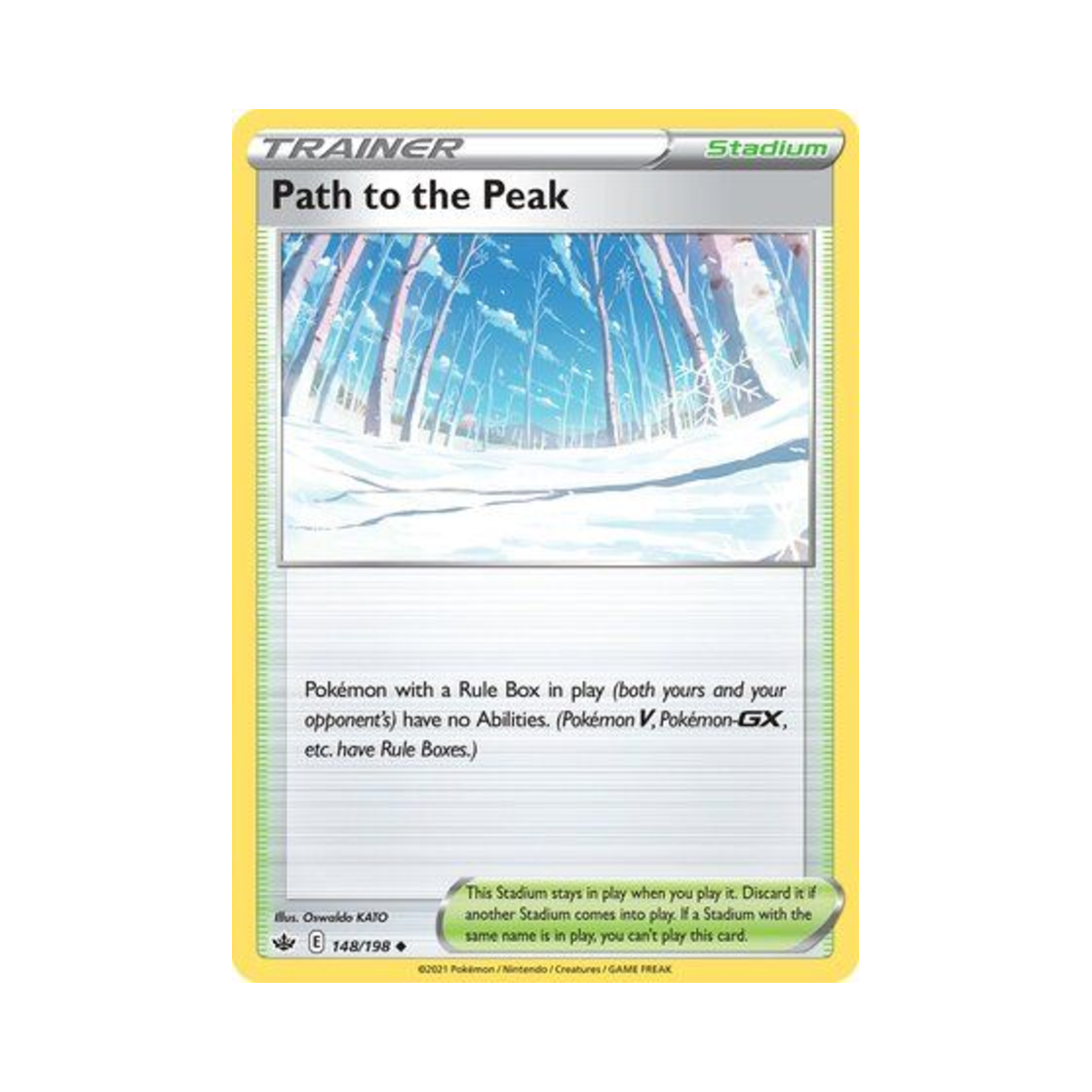 포켓몬 TCG 정상으로 가는 눈길 U 칠링 레인 (영문판)(Pokemon TCG Path to the Peak U Chilling Reign (English Ver.)) - 1