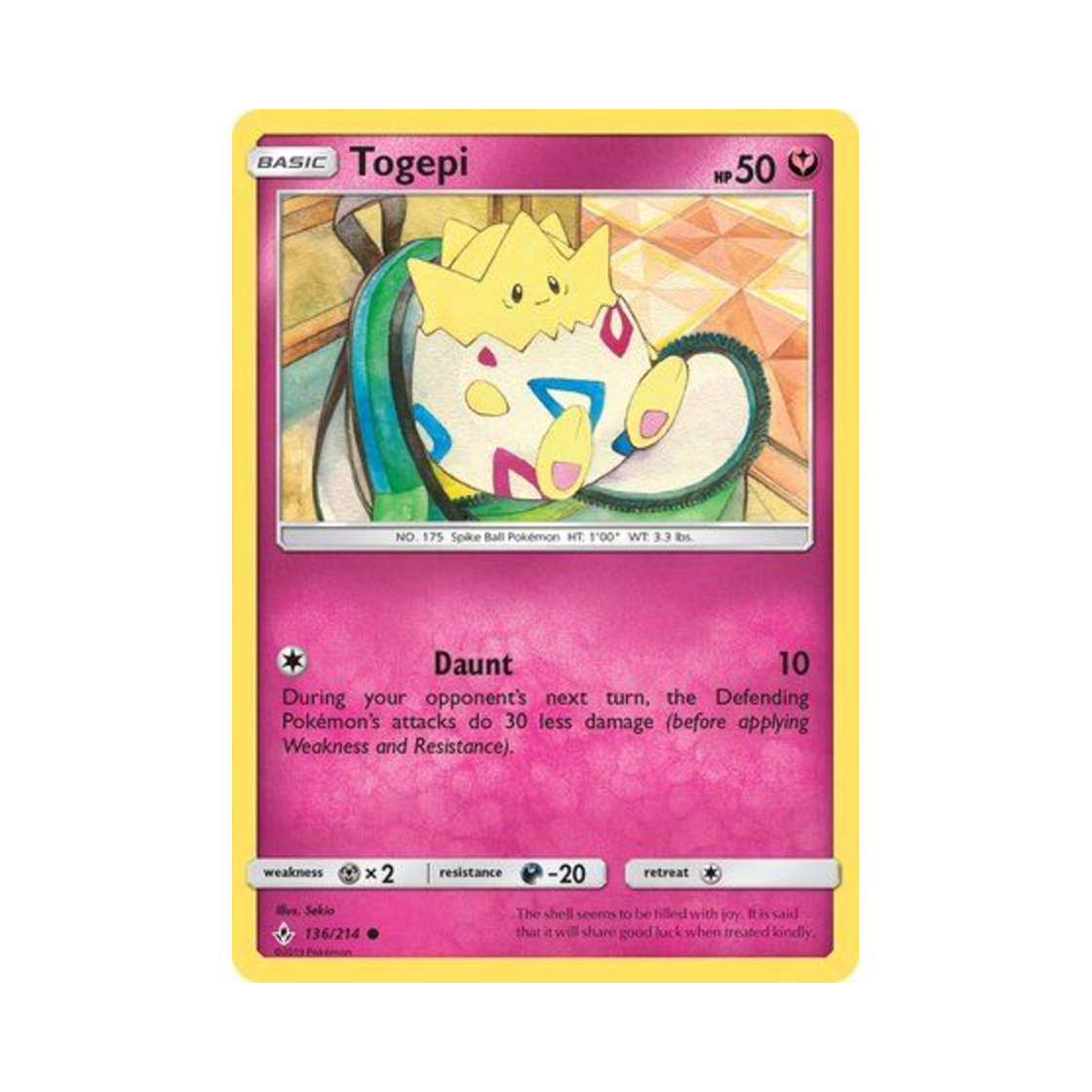 포켓몬 TCG 토게피 C 언브로큰 본즈 (영문판)(Pokemon TCG Togepi C Unbroken Bonds (English Ver.)) - 1