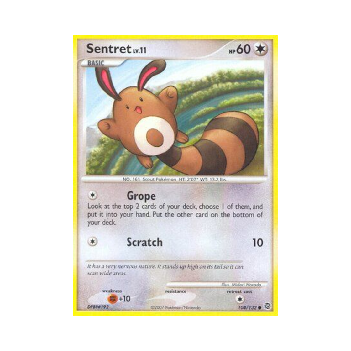 포켓몬 TCG 꼬리선 C 시크릿 원더스 (영문판)(Pokemon TCG Sentret C Secret Wonders (English Ver.)) - 1
