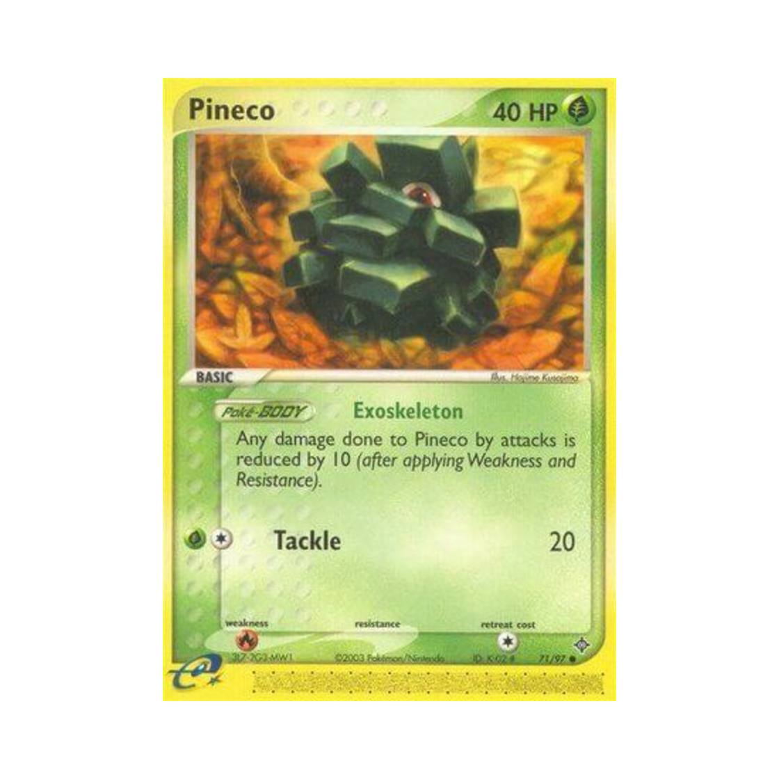 포켓몬 TCG 피콘 C EX 드래곤 (영문판)(Pokemon TCG Pineco C EX Dragon (English Ver.)) - 1