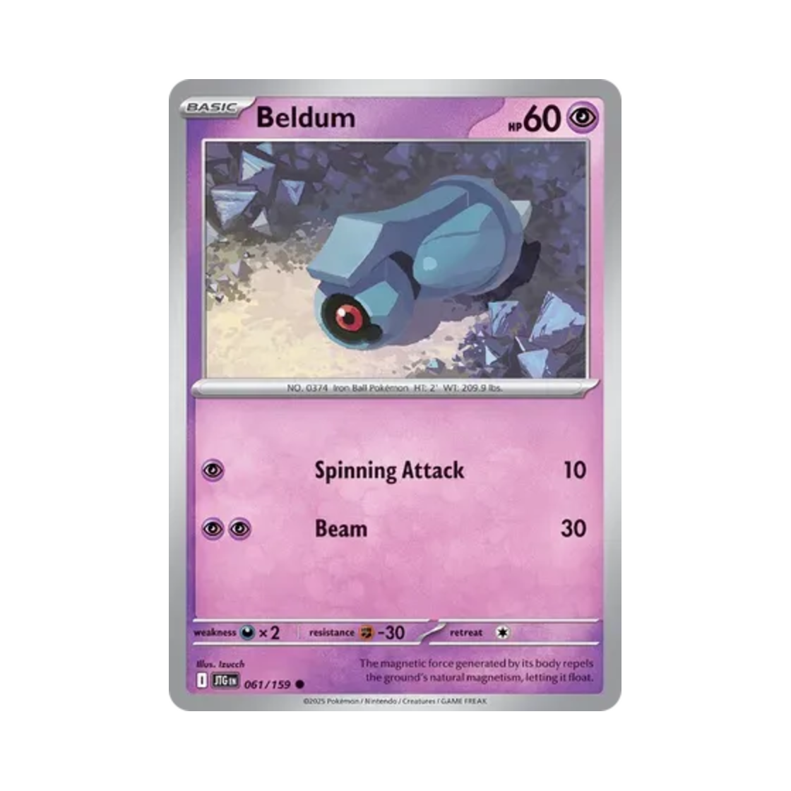 포켓몬 TCG 메탕 C 저니 투게더 (영문판)(Pokemon TCG Beldum C Journey Together (English Ver.)) - 1