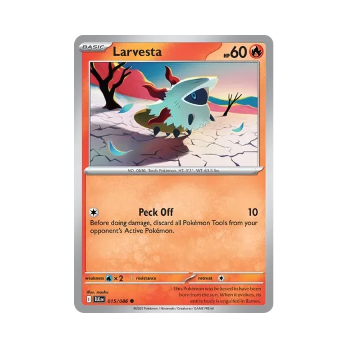 포켓몬 TCG 활화르바 C 블랙볼트 (영문판)(Pokemon TCG Larvesta C Black Bolt (English Ver.)) - 1