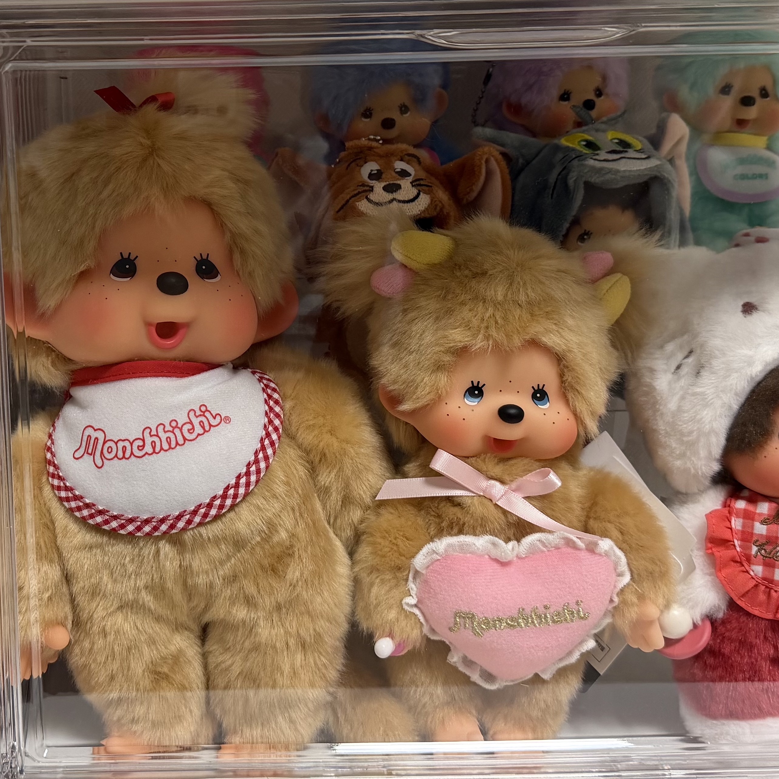Monchhichi Premium Standard M Beige Girl 착용 스타일