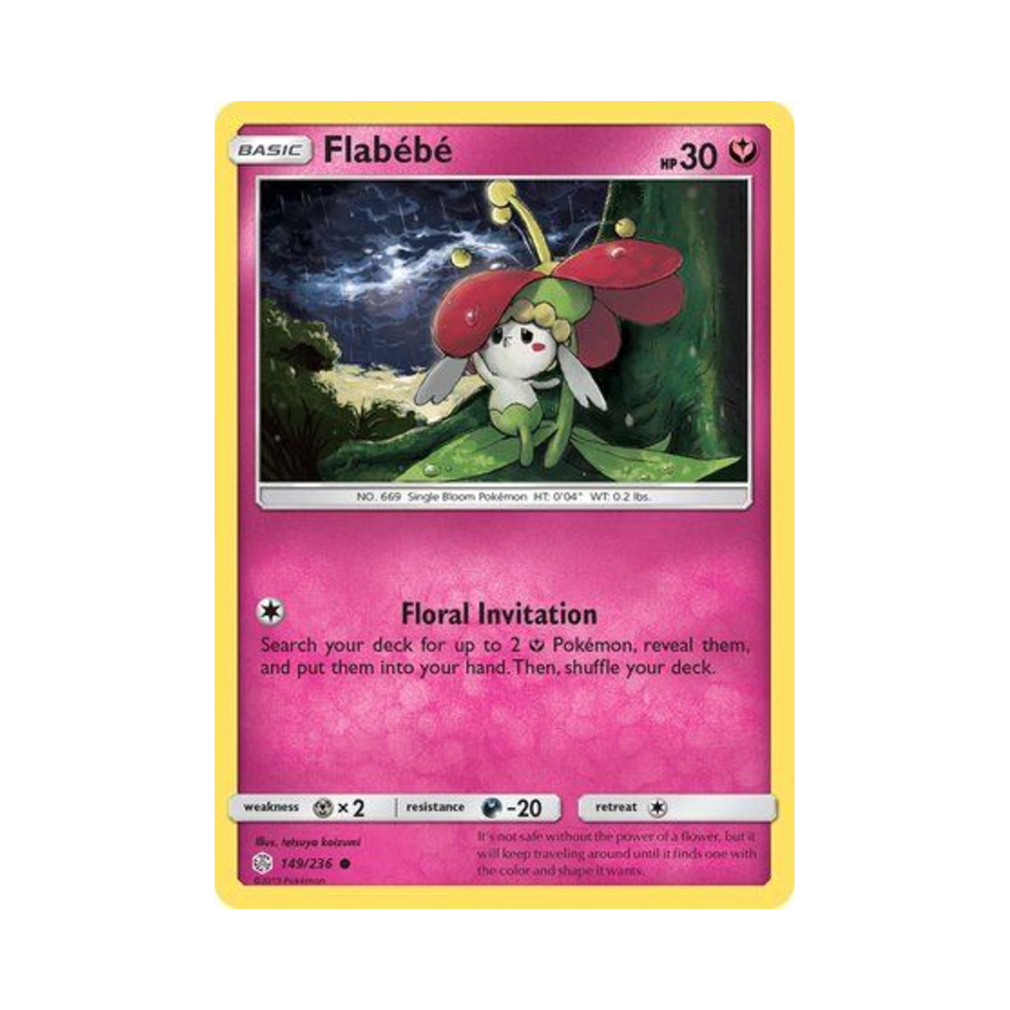 포켓몬 TCG 플라베베 C 코스믹 이클립스 (영문판)(Pokemon TCG Flabebe C Cosmic Eclipse (English Ver.)) - 1