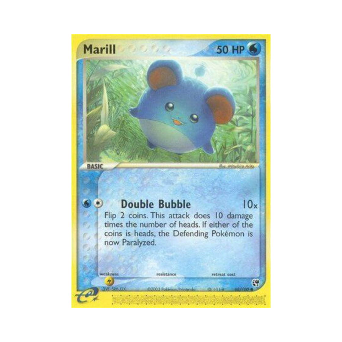 포켓몬 TCG 마릴 C EX 샌드스톰 (영문판)(Pokemon TCG Marill C EX Sandstorm (English Ver.))
