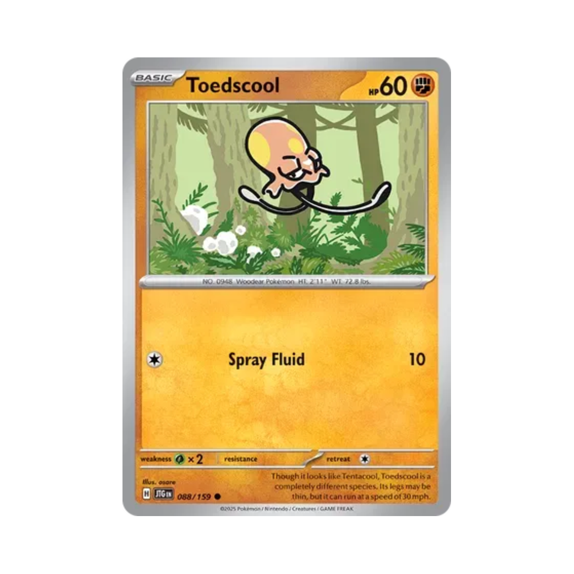 포켓몬 TCG 들눈해 C 저니 투게더 (영문판)(Pokemon TCG Toedscool C Journey Together (English Ver.))