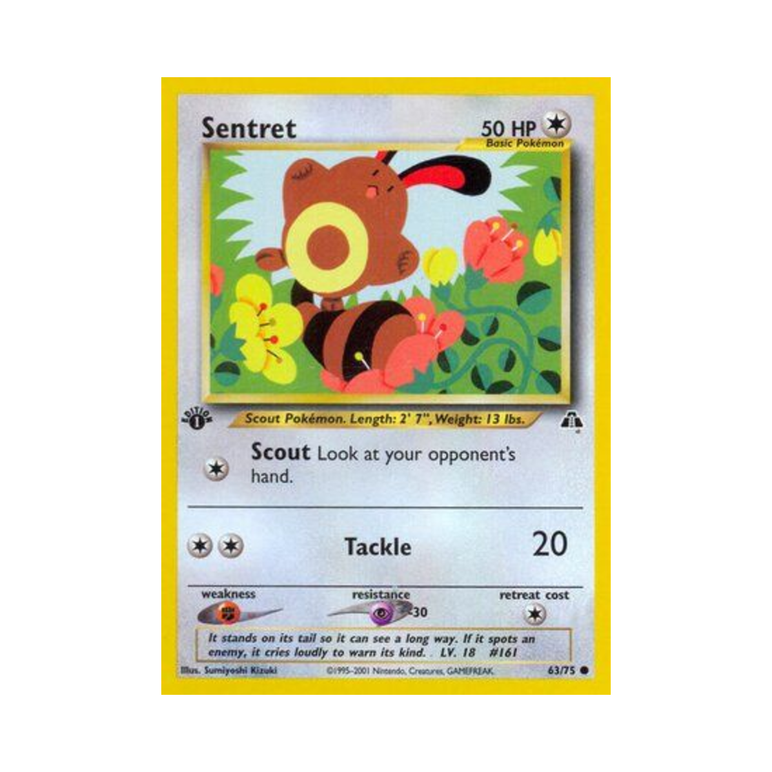 포켓몬 TCG 꼬리선 C 네오 디스커버리 (영문판)(Pokemon TCG Sentret C Neo Discovery (English Ver.)) - 1