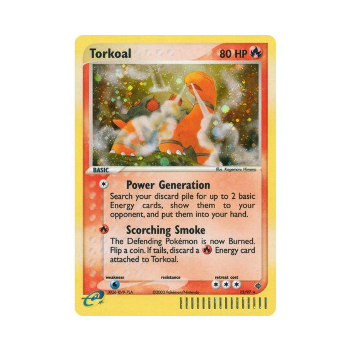 포켓몬 TCG 코터스 RH EX 드래곤 (영문판)(Pokemon TCG Torkoal RH EX Dragon (English Ver.)) - 1