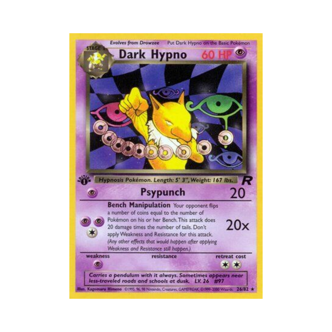 포켓몬 TCG 다크 슬리퍼 R 로켓단 (영문판)(Pokemon TCG Dark Hypno R Team Rocket (English Ver.)) - 1