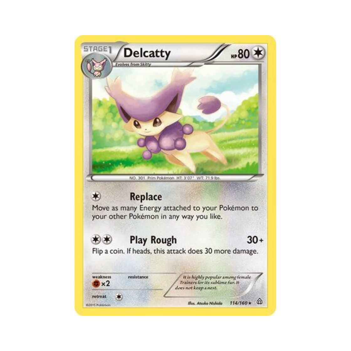 포켓몬 TCG 델케티 R 프라이멀 크래시 (영문판)(Pokemon TCG Delcatty R Primal Clash (English Ver.)) - 1