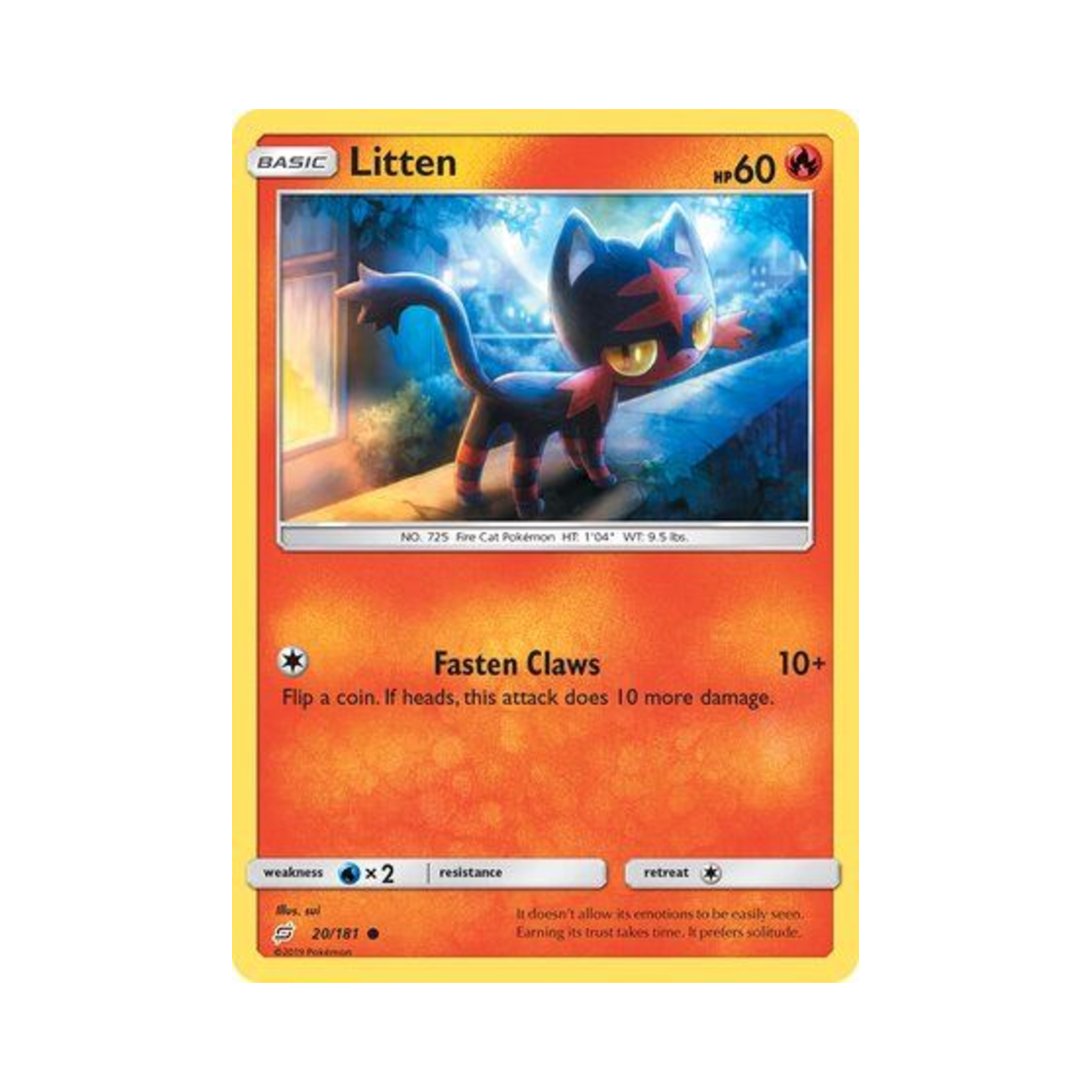 포켓몬 TCG 냐오불 C 팀업 (영문판)(Pokemon TCG Litten C Team Up (English Ver.)) - 1