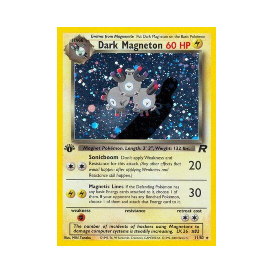 포켓몬 TCG 다크 레어코일 RH 로켓단 (영문판)(Pokemon TCG Dark Magneton RH Team Rocket (English Ver.))