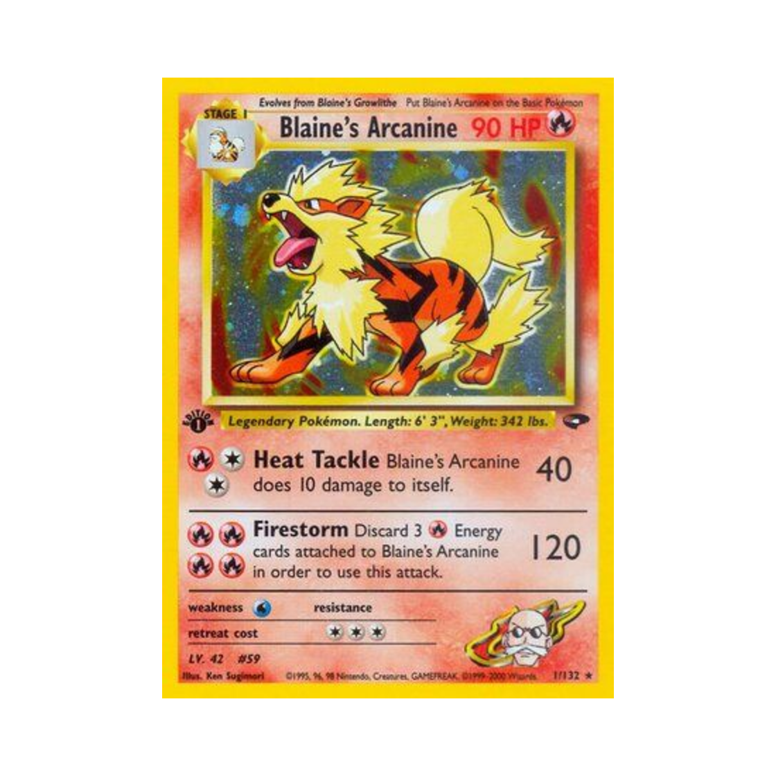 포켓몬 TCG 강연의 윈디 RH 짐 첼린지 (영문판)(Pokemon TCG Blaine's Arcanine RH Gym Challenge (English Ver.)) - 1