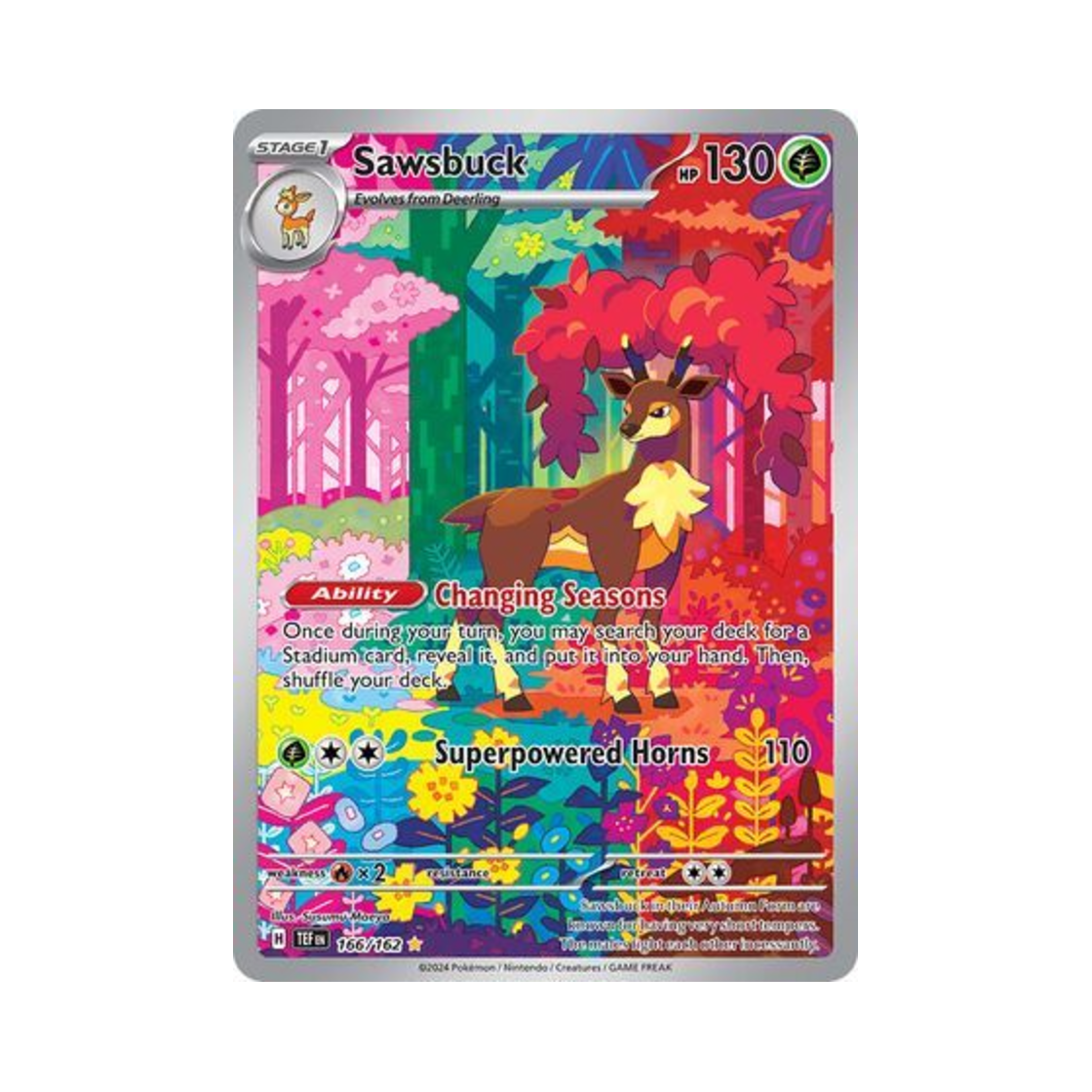 포켓몬 TCG 바라철록 IR 템포럴 포시스 (영문판)(Pokemon TCG Sawsbuck IR Temporal Forces (English Ver.)) - 1