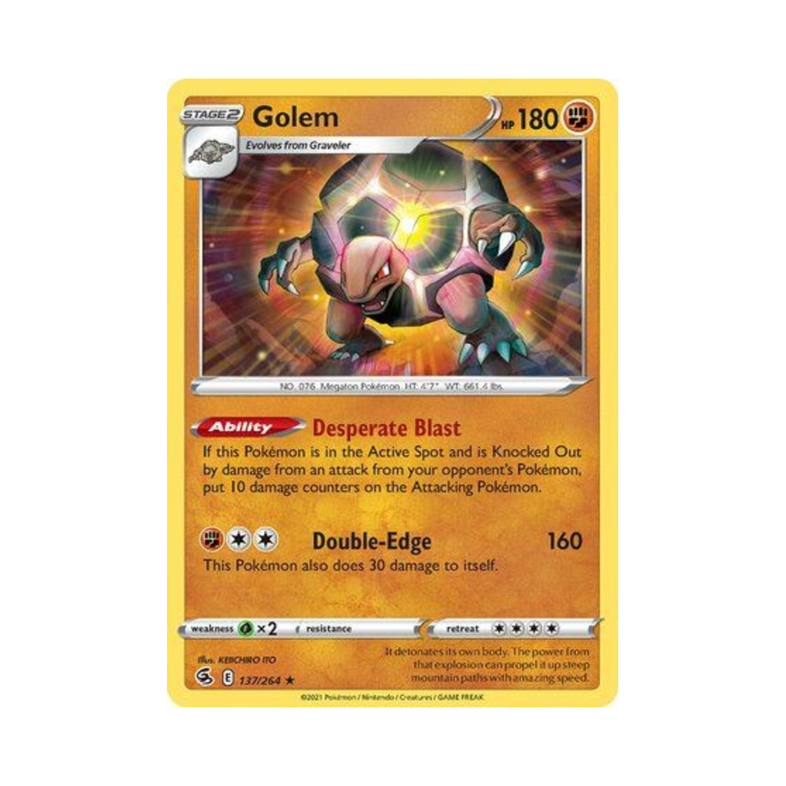 포켓몬 TCG 딱구리 R 퓨전 스트라이크 (영문판)(Pokemon TCG Golem R Fusion Strike (English Ver.)) - 1