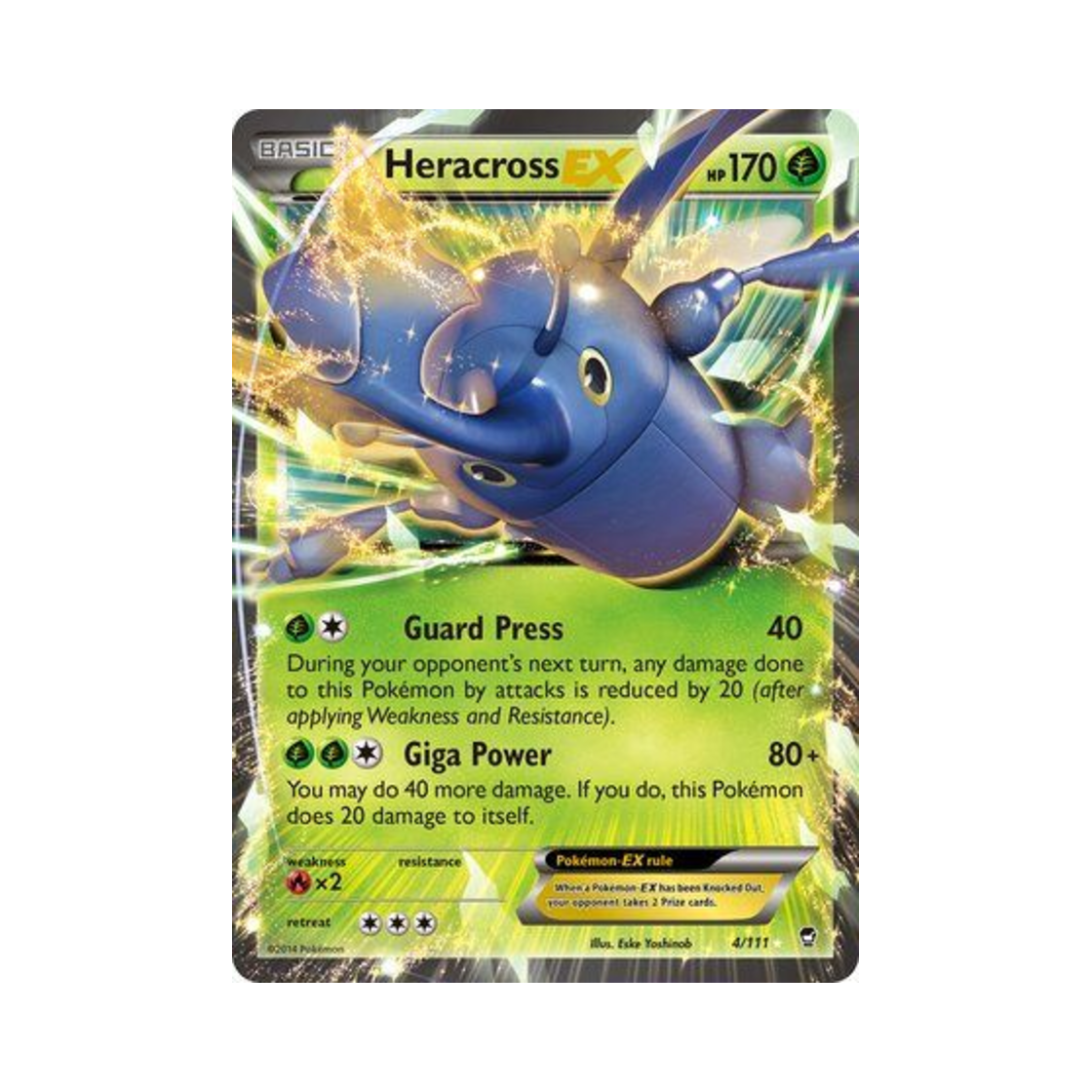 포켓몬 TCG 헤라크로스 EX RHE 퓨리어스 피스트 (영문판)(Pokemon TCG Heracross EX RHE Furious Fists (English Ver.)) - 1