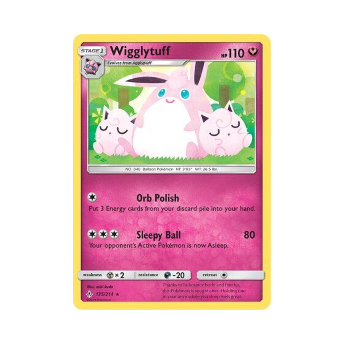 포켓몬 TCG 푸크린 R 언브로큰 본즈 (영문판)(Pokemon TCG Wigglytuff R Unbroken Bonds (English Ver.)) - 1