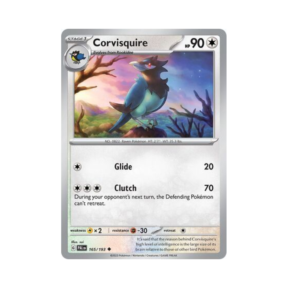 포켓몬 TCG 파크로우 U 팔데아 이볼브드 (영문판)(Pokemon TCG Corvisquire U Paldea Evolved (English Ver.)) - 1