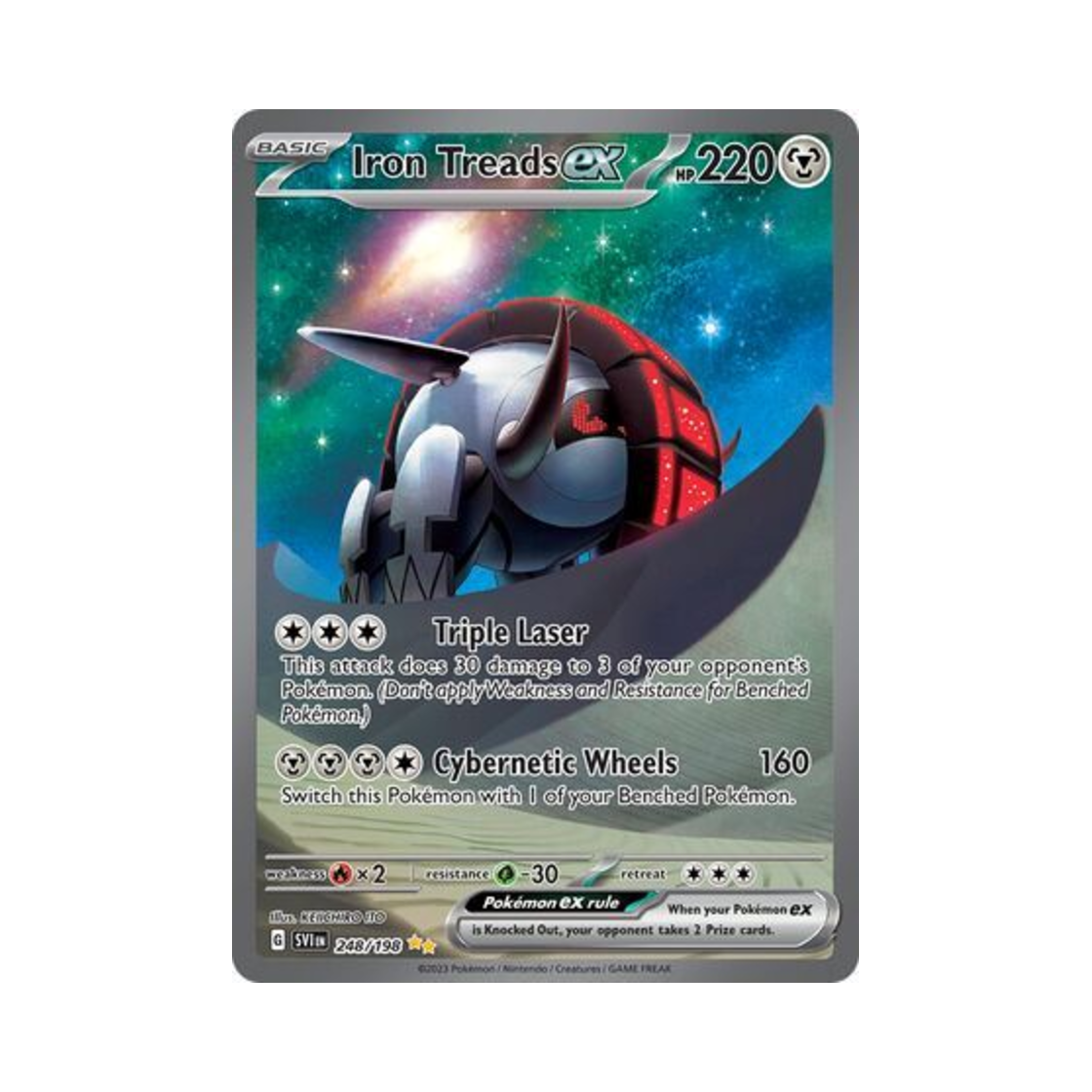 포켓몬 TCG 무쇠바퀴 ex SIR 스칼렛 & 바이올렛 (영문판)(Pokemon TCG Iron Treads ex SIR Scarlet & Violet (English Ver.)) - 1