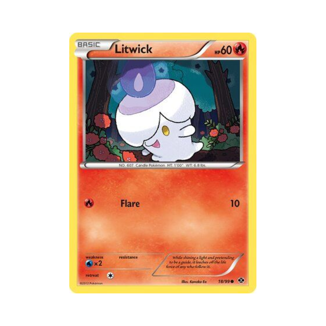 포켓몬 TCG 불켜미 C 넥스트 데스티니스 (영문판)(Pokemon TCG Litwick C Next Destinies (English Ver.)) - 1