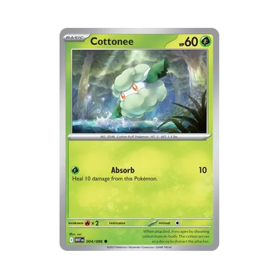 포켓몬 TCG 소미안 C 화이트플레어 (영문판)(Pokemon TCG Cottonee C White Flare (English Ver.))