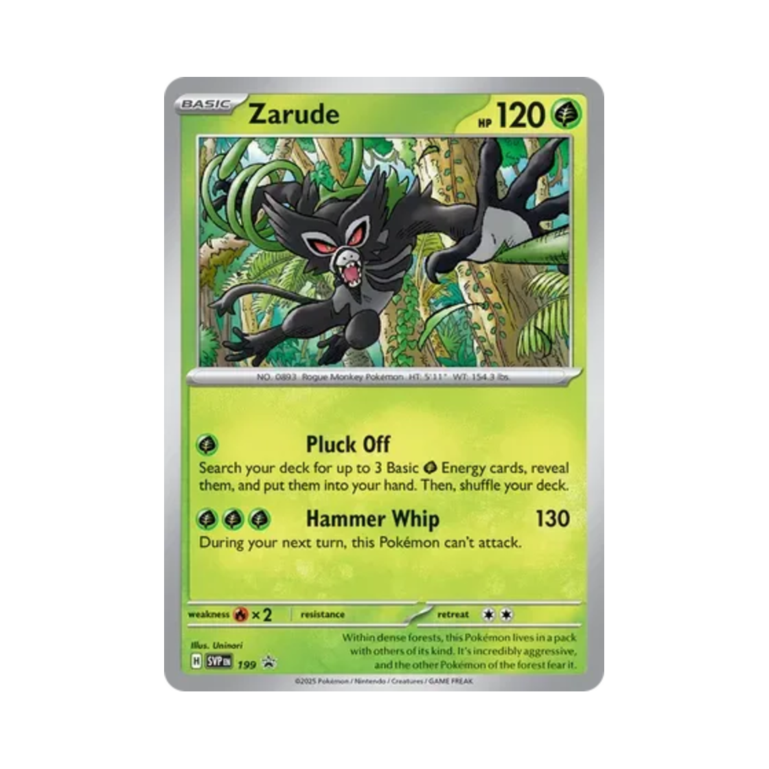 포켓몬 TCG 자루도 P 스칼렛 & 바이올렛 프로모 카드 (영문판)(Pokemon TCG Zarude P Scarlet & Violet Promos (English Ver.)) - 1