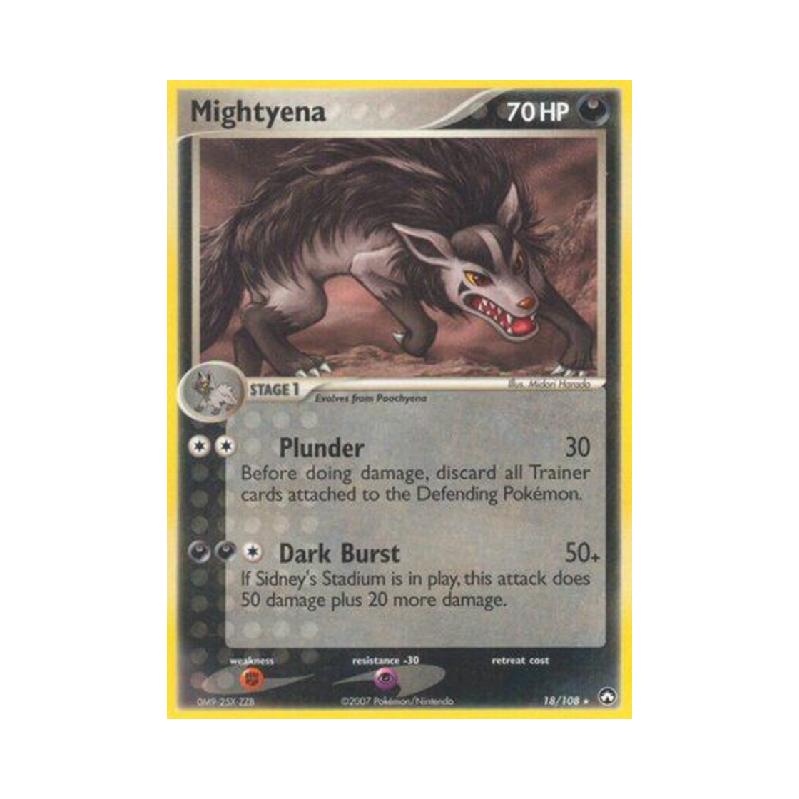 포켓몬 TCG 그라에나 R EX 파워 키퍼스(영문판)(Pokemon TCG Mightyena R EX Power Keepers (English Ver.)) - 1