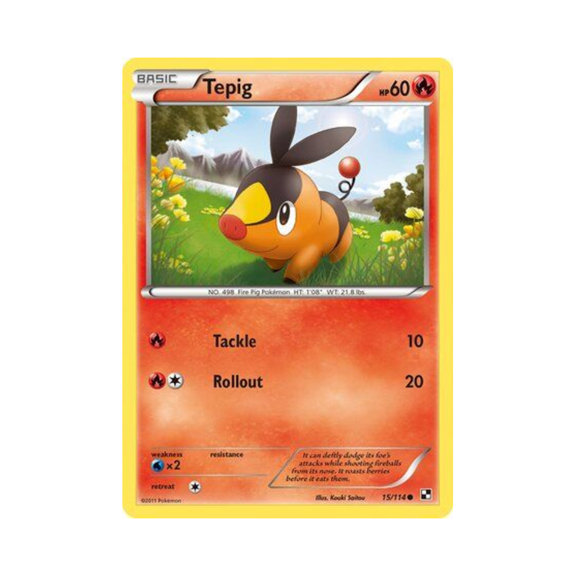 포켓몬 TCG 뚜꾸리 C 블랙 & 화이트 (영문판)(Pokemon TCG Tepig C Black & White (English Ver.))