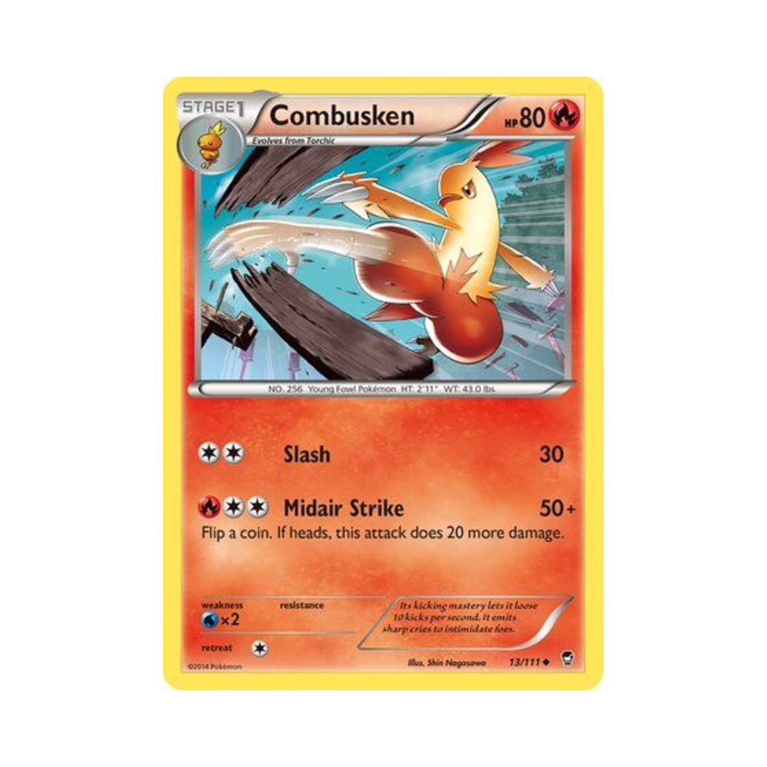포켓몬 TCG 영치코 U 퓨리어스 피스트 (영문판)(Pokemon TCG Combusken U Furious Fists (English Ver.)) - 1