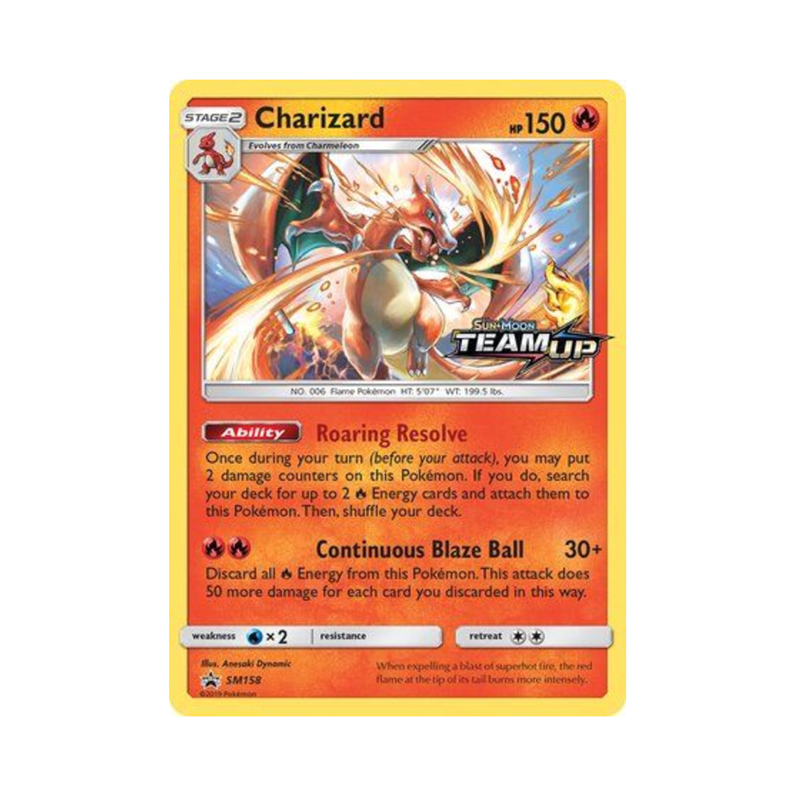 SMPSM158 Pokemon TCG Charizard P Sun & Moon Promos (English Ver.)