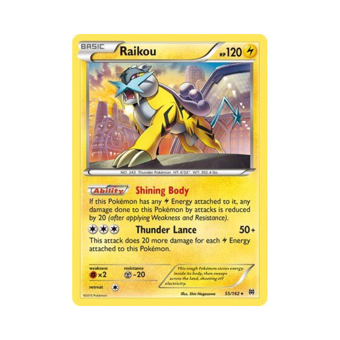 포켓몬 TCG 라이코 RH 브레이크스루 (영문판)(Pokemon TCG Raikou RH BREAKthrough (English Ver.)) - 1