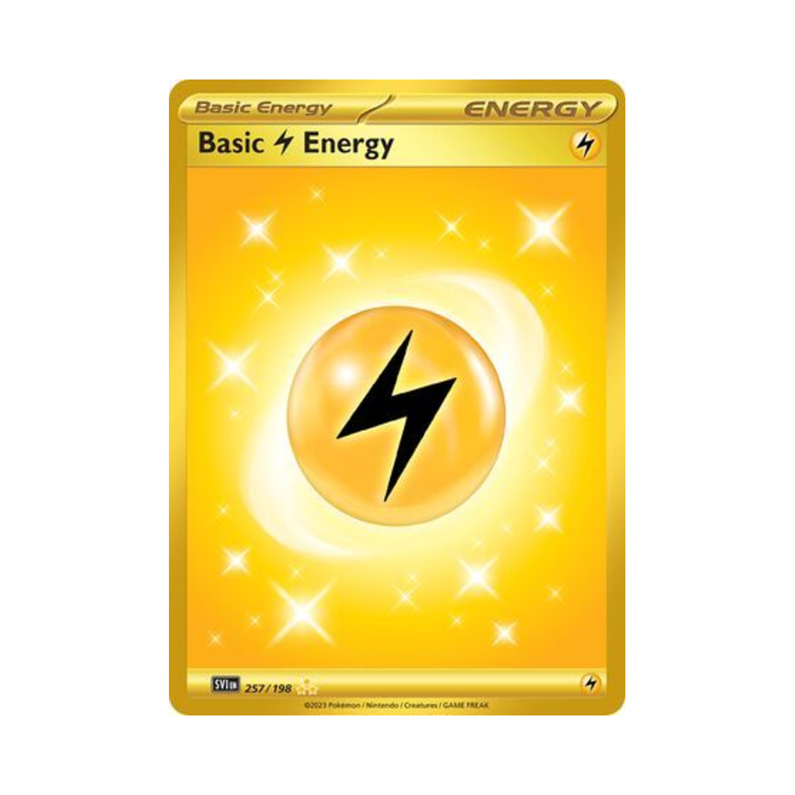포켓몬 TCG 기본 번개 에너지 HR 스칼렛 & 바이올렛 (영문판)(Pokemon TCG Basic Lightning Energy HR Scarlet & Violet (English Ver.)) - 1