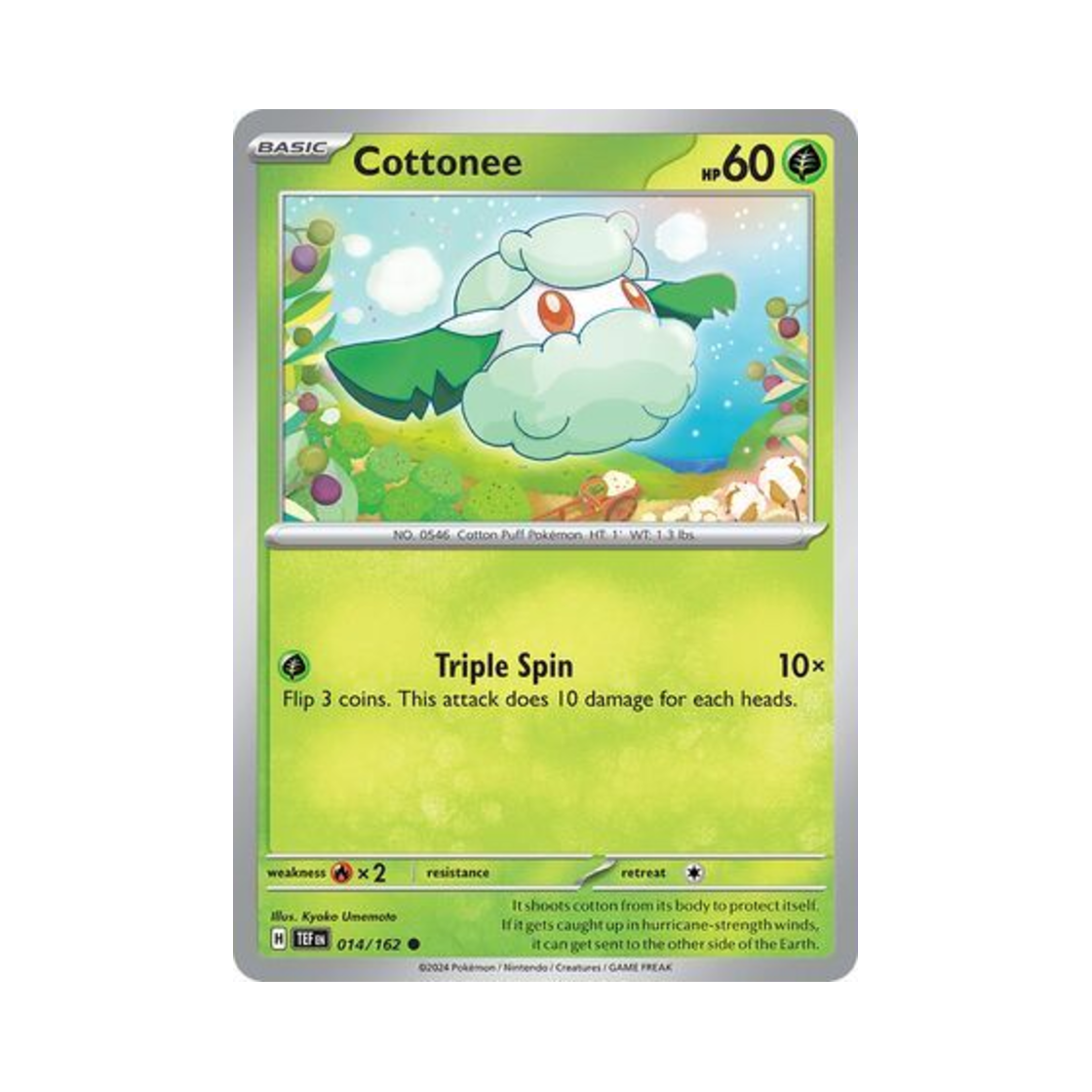 포켓몬 TCG 소미안 C 템포럴 포시스 (영문판)(Pokemon TCG Cottonee C Temporal Forces (English Ver.)) - 1